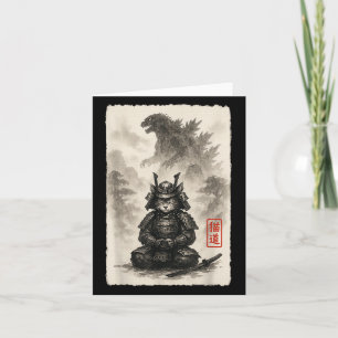 Carte Mignon Kitty Catzilla Colère Kaiju Anime Chat Mons