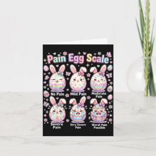 Carte Mignon lapin médical oeuf Pâques infirmière douleu