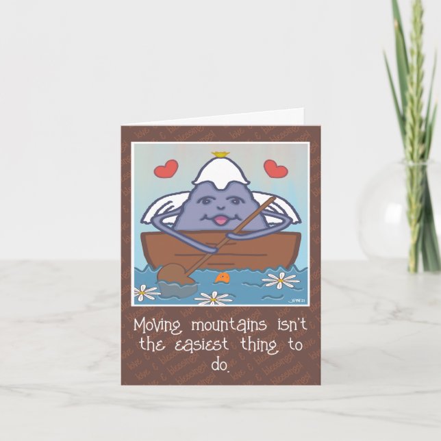 Carte Mignon Moving Mountain Angel Encouragement (Devant)