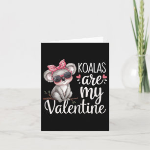 Carte Mignon ours koala conception de la Saint-Valentin