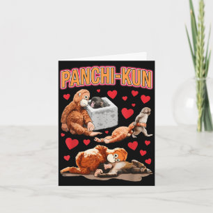 Carte Mignon panchi-kun bébé singe bébé singe mème drôle