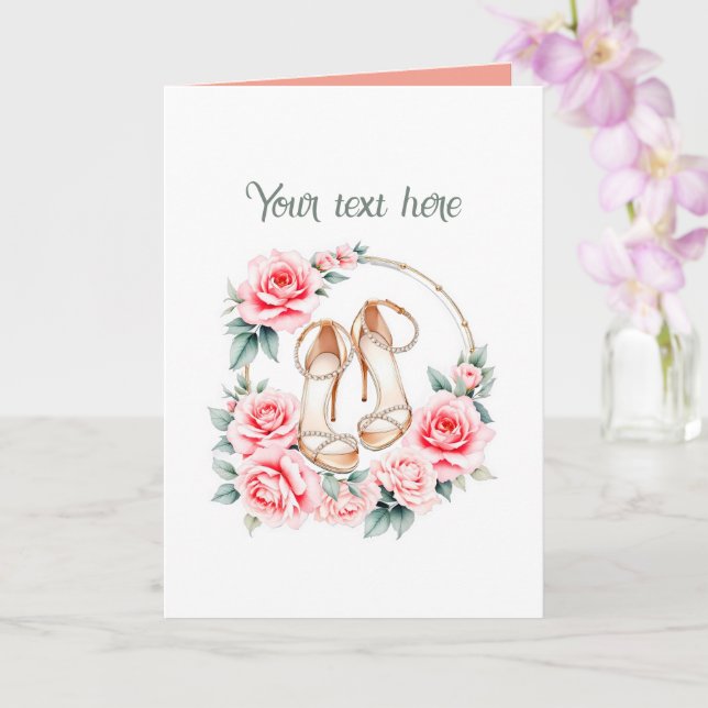 Carte Mignon Personnalisable à toutes fins  (Orchidée)