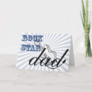 Carte mignon rockstar Papa, Fête des pères salutations