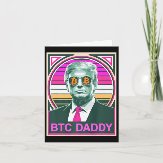 Carte Mignon Trump Bitcoin Btc Papa Finance Audit Fomo M (Devant)