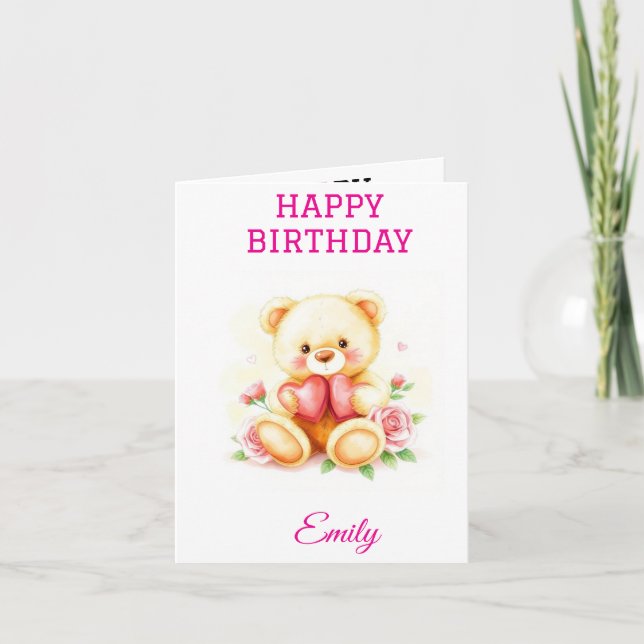 Carte mignonette enfant d'anniversaire citations (Devant)