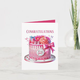 Carte Mignonne c'est la fille Félicitations ajoutez un m