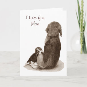 Carte mignonne chiot beagle chiot mignonne