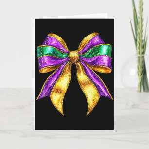 Carte Mignonne Coquette Gras Mardi Gras Enfant Fille