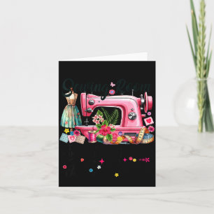 Carte Mignonne Couturière de Patchwork Brodeuse se Dirig