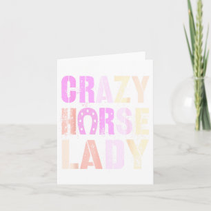 Carte Mignonne Dame Crazy Horse Énergisée Lunaire 2026 C