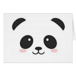 Carte mignonne de panda