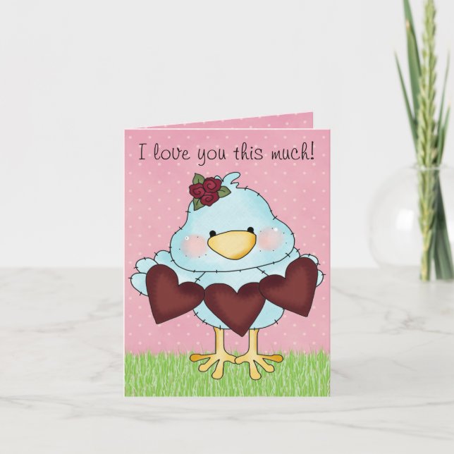 Carte mignonne de Saint-Valentin pour des enfants (Devant)