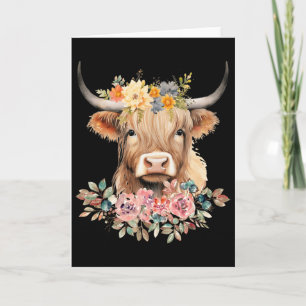 Carte Mignonne De Vache Noël Pyjamas Noël