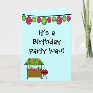 Carte mignonne d'invitation de fête d'anniversaire