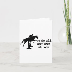 Carte Mignonne Drôle Équitation Équitation Equestre Femm