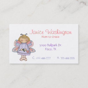 Carte mignonne féerique de maman de fleur