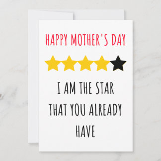 Carte Mignonne & Funny Happy Mother's day card 
