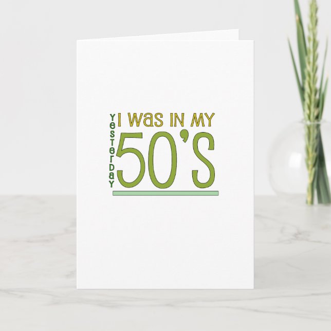 Carte Mignonne, "Hier" 60e anniversaire (Devant)