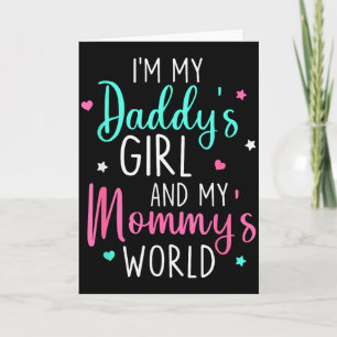 Carte Mignonne Je Suis La Fille De Mon Papa Et Le Bébé D