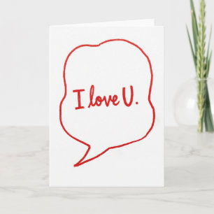 Carte mignonne 'Je t'aime'