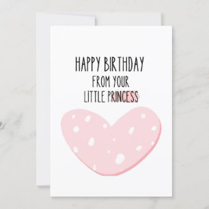 Carte Mignonne : Joyeux anniversaire de votre petite pri