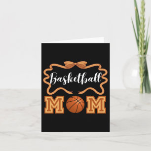 Carte Mignonne maman de basket-ball Coquette Ruban Bow M