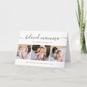 Carte Mignonne Mamma Maman Maman Fête des mères Collage