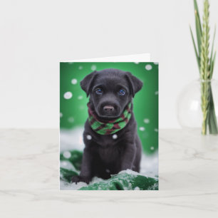 Carte Mignonne marionnette du Labrador dans une écaille