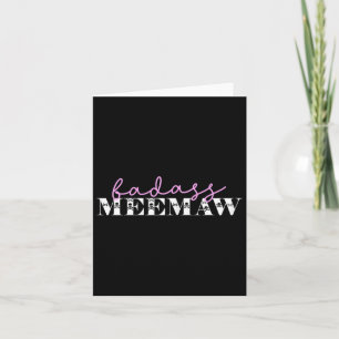 Carte Mignonne Meemaw Crânes Drôles Mee-maw