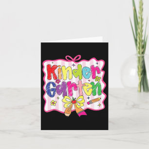 Carte Mignonne Prépa Rentrée des Classes Jardin d'Enfant