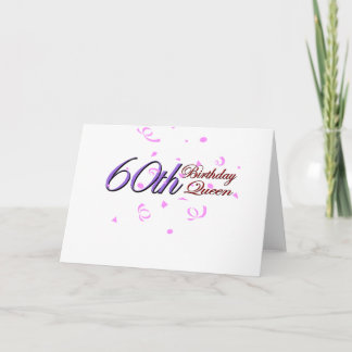 Carte Mignonne, "Reine du 60e anniversaire"