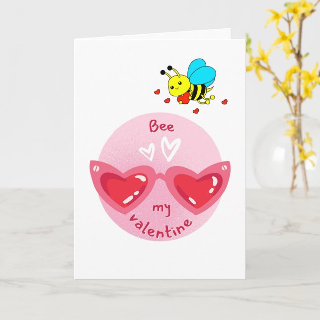 Carte Mignonne Saint-Valentin Amour Romantique (Fleur jaune)