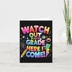 Carte Mignonne Surveillez Première Année Je Viens 1ère A