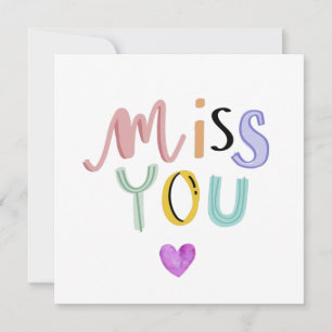 Carte Mignonne Tu Me Manques, Cartes De Vœux, Amou