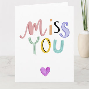 Carte Mignonne Tu Me Manques, Cartes De Vœux, Amou