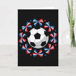 Carte Mignons noeuds de football Coquette Game Day Maman