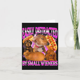 Carte Mignons Petits Wieners Facilement Distraits Offens