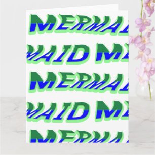 Carte Mikitiez océanique sirène venus bleu mer
