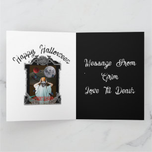 Carte Mikitiez vibrations effrayantes Halloween gothique
