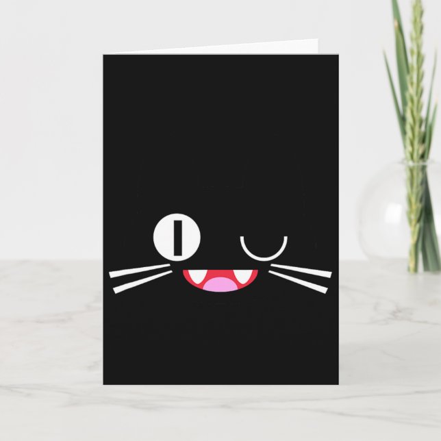 Carte Miko Kuta Neko Chat Cosplay Glitch Jeu Vidéo Techs (Devant)