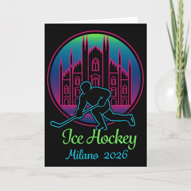 Carte Milan 2026 Ice Hockey Winter 2026 And Duomo Di Mil (Devant)
