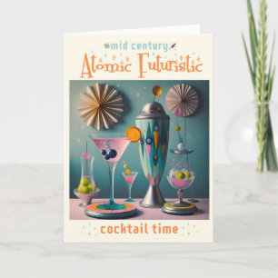 Carte Milieu du siècle, temps des cocktails futuristes a