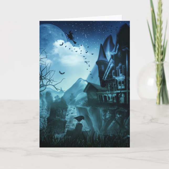 Carte Milieux abstraits de Halloween (Devant)