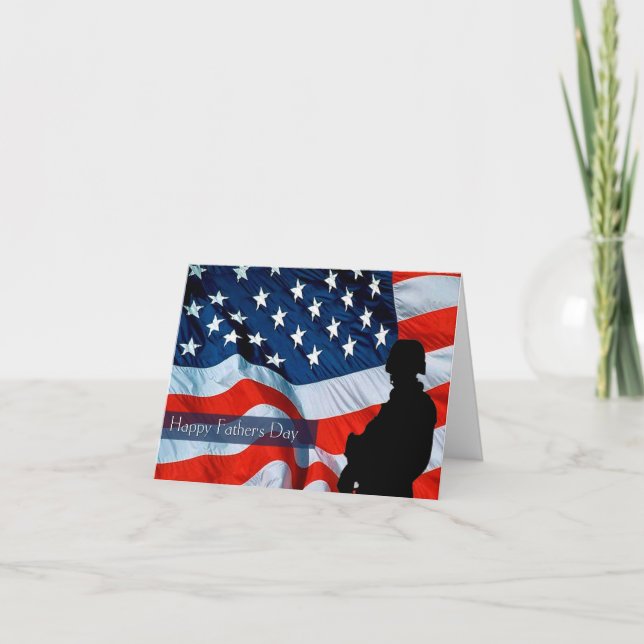 Carte militaire fête des pères (Devant)