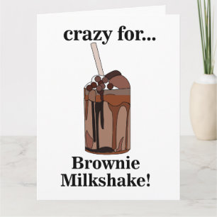 Carte Milkshake fou pour Brownie Milkshake Anniversaire