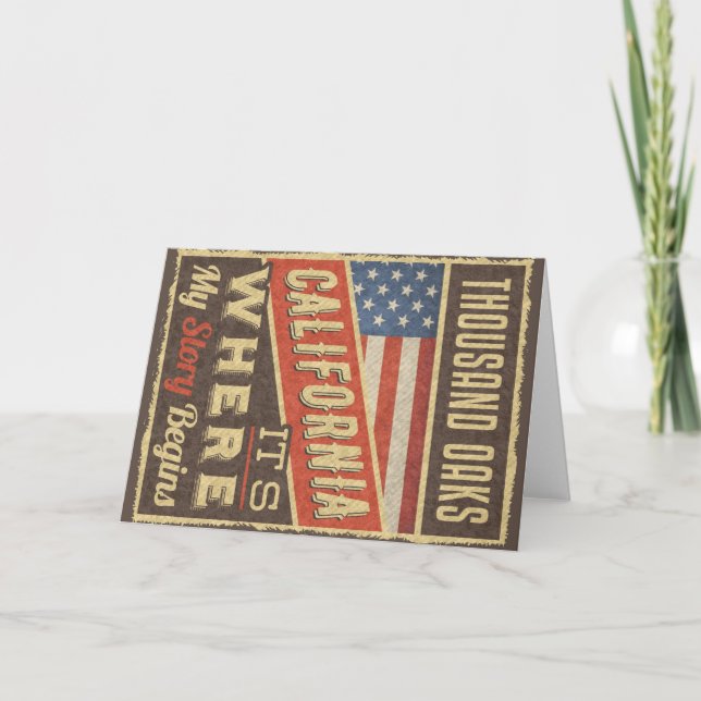 Carte Mille chênes Californie (Devant)