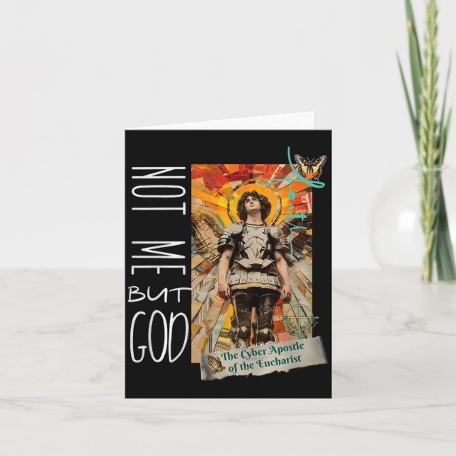 Carte Millennial Saint The Eucharist Not Me God Premium  (Devant)