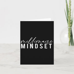 Carte Millionaire Mindset Inspirational Mind Motivation