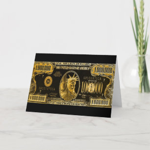 Carte Millions de souhaits de dollars