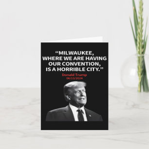Carte Milwaukee Horrible Président de la ville Trump Sar